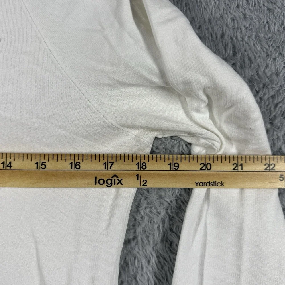 Nike 6.0 Women Sweatshirt Large White Hoodie Swoosh Logo Full Zip‎